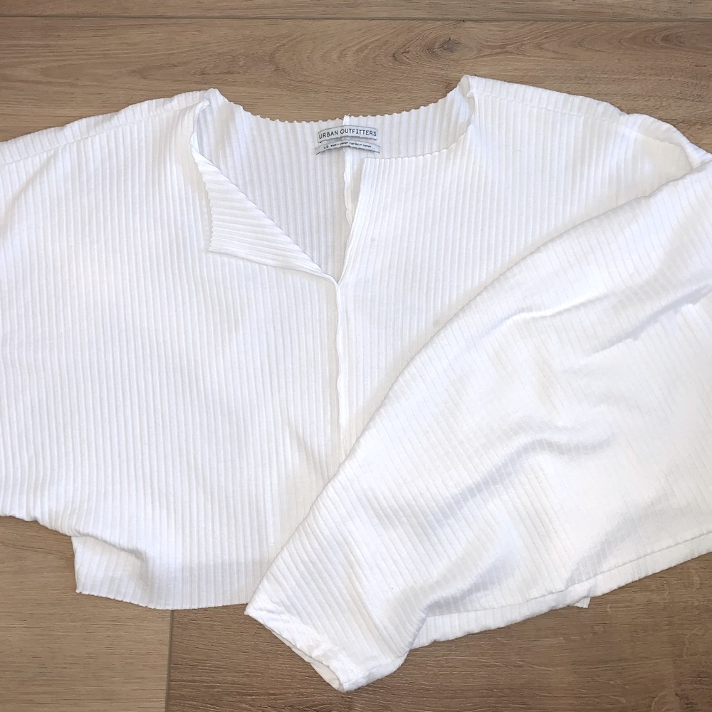 White Cropped Sweater